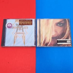 Madonna Sealed CD Lot Immaculate Collection Greatest Hits Vol 2 Hype Stickers
